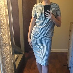 Ann Taylor Two Piece Top and Skirt Set